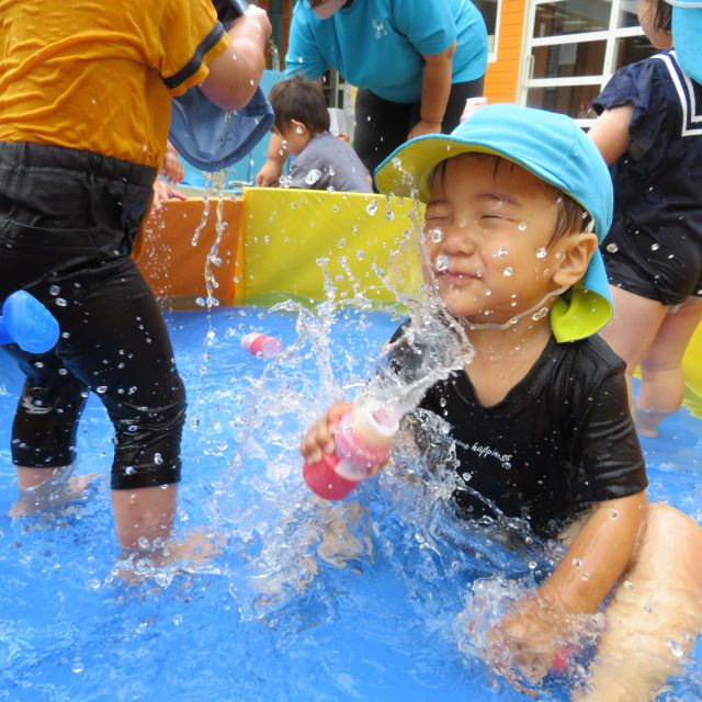 ＊　1歳児 　プール開き　＊