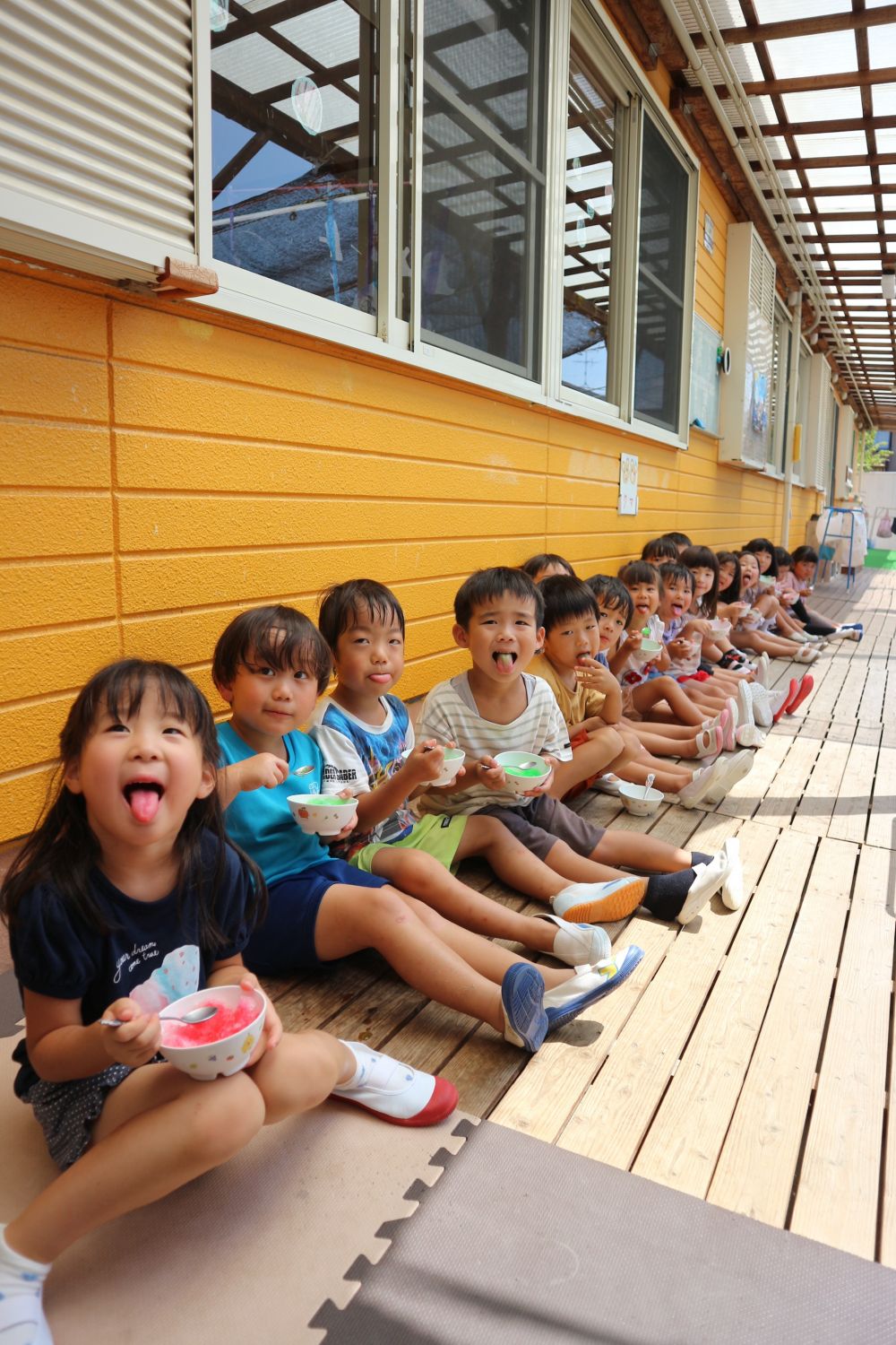 次回の２６日のかき氷の日が楽しみな様子です♡