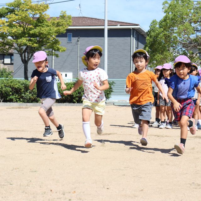 ＊　5歳児　今日もかけっこ♡　＊