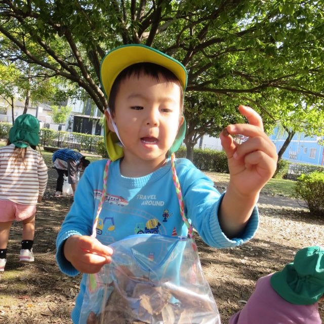 ＊　２歳児   　秋のおさんぽ①　＊