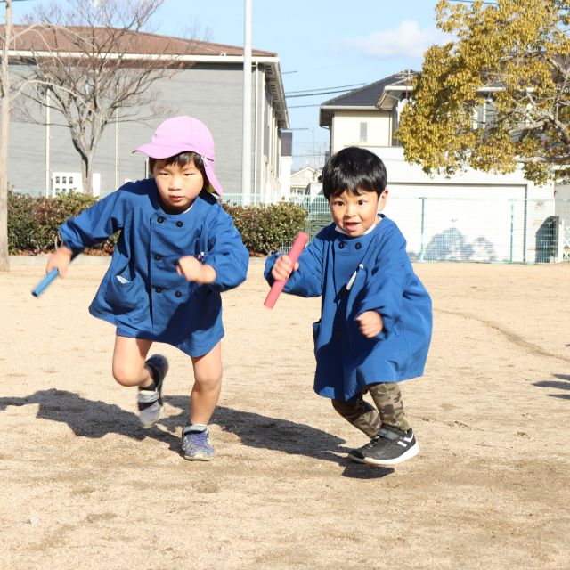 ＊　4・5歳児　マラソンリレー　＊