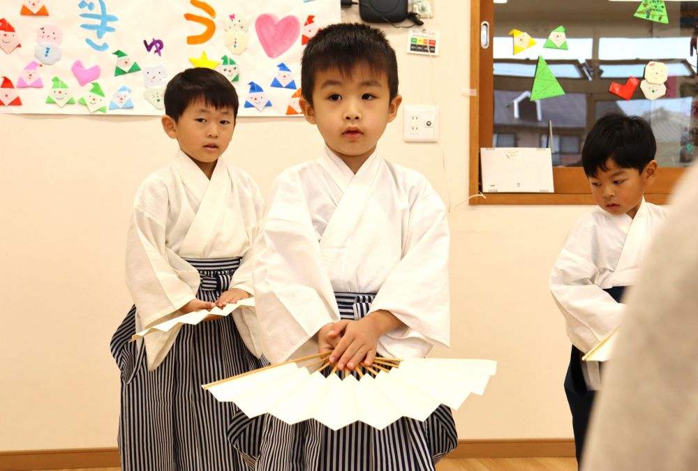 いつもは元気いっぱいな男の子
今日は力強く！　勇ましく！