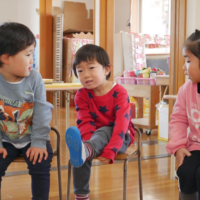 ＊　３歳児   　朝の会②　＊