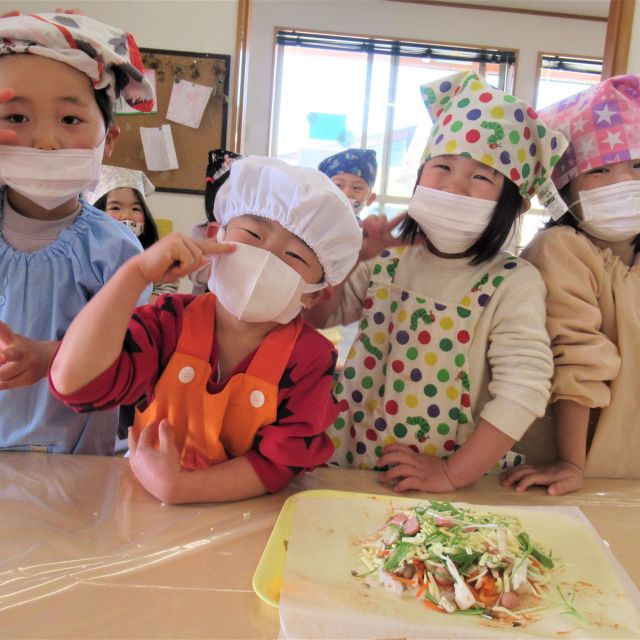 ＊　3歳児　クッキング②　（ゆめはうす認定こども園）　＊