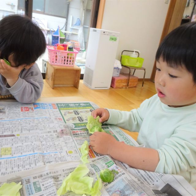 ＊　食育の日①　（門田認定こども園）　＊