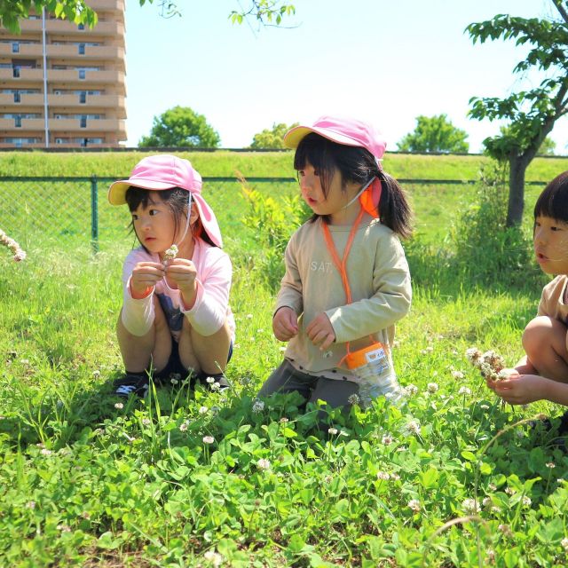 ＊　４歳児　草花で・・♡②　＊