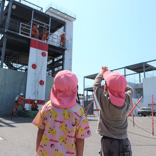 ＊　４歳児　消防署見学③　＊