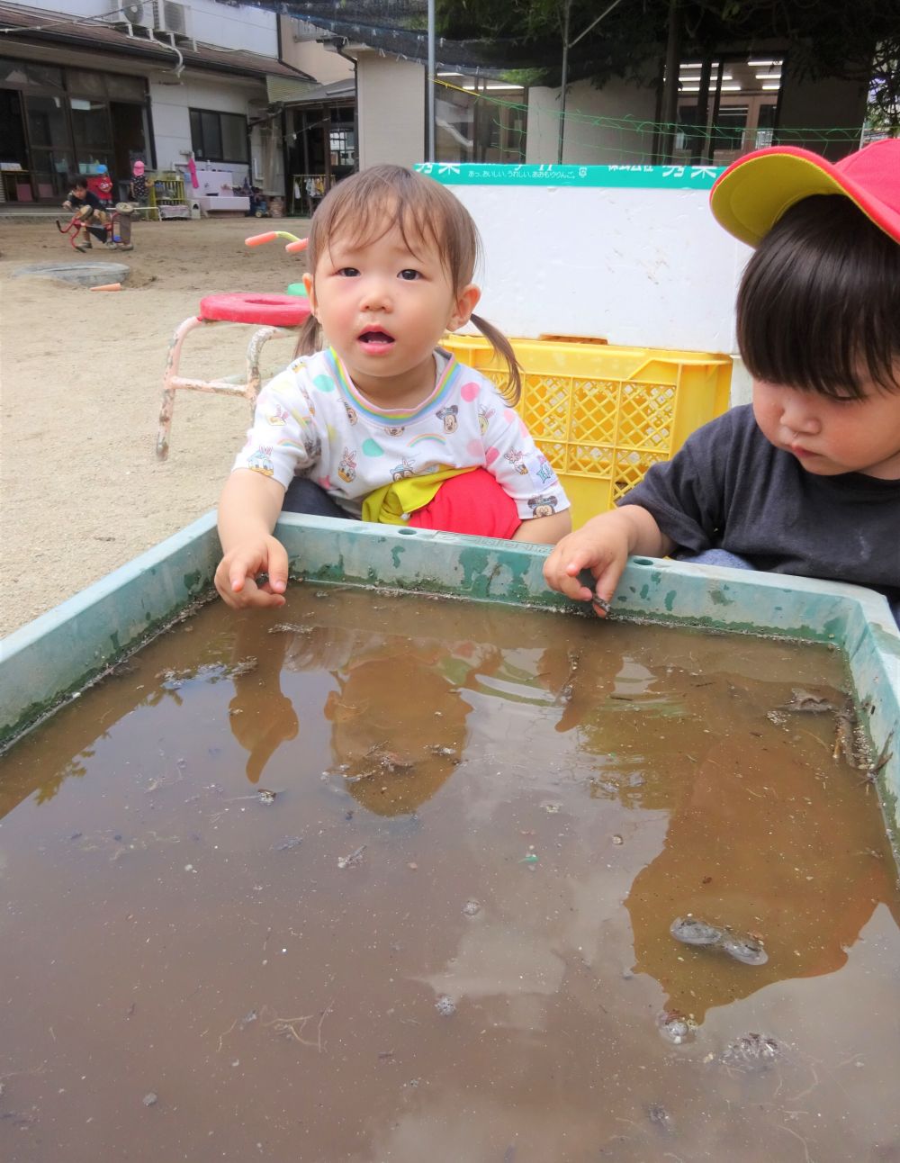 「先生いた！いた！」と指さして嬉しそうに教えてくれるHちゃん！
見えなくなったら「どっかいちゃった」ととても残念そうでした。



