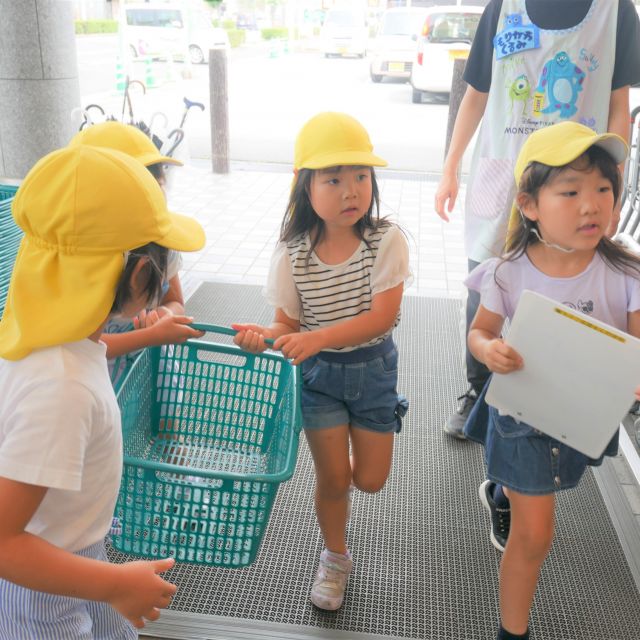 ＊　５歳児　お泊まり保育【買い物】　とまとはーとチーム➀　＊