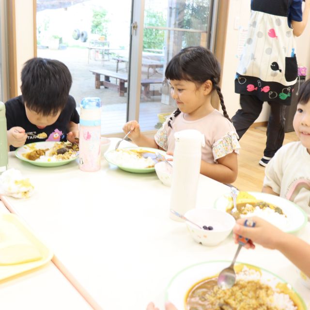 ＊　５歳児　お泊り保育【夕ご飯】　＊