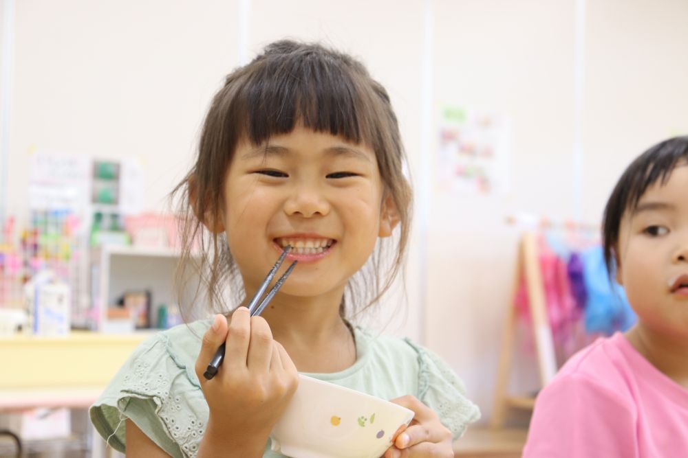 良い笑顔です、暑い夏、たくさん食べて乗り切ろう！