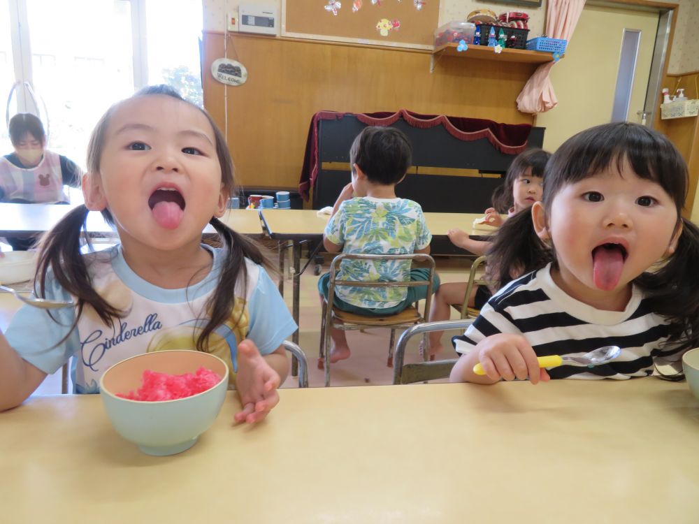 「おかわりくださぁ～い！！」
何度もお替わりして、たくさん食べました♡
