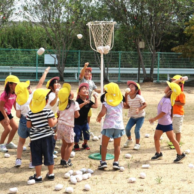 ＊　4歳児　踊って♪投げて　きいろはーとチーム　＊