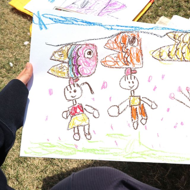 ＊　4・5歳児　こいのぼりスケッチ②　＊