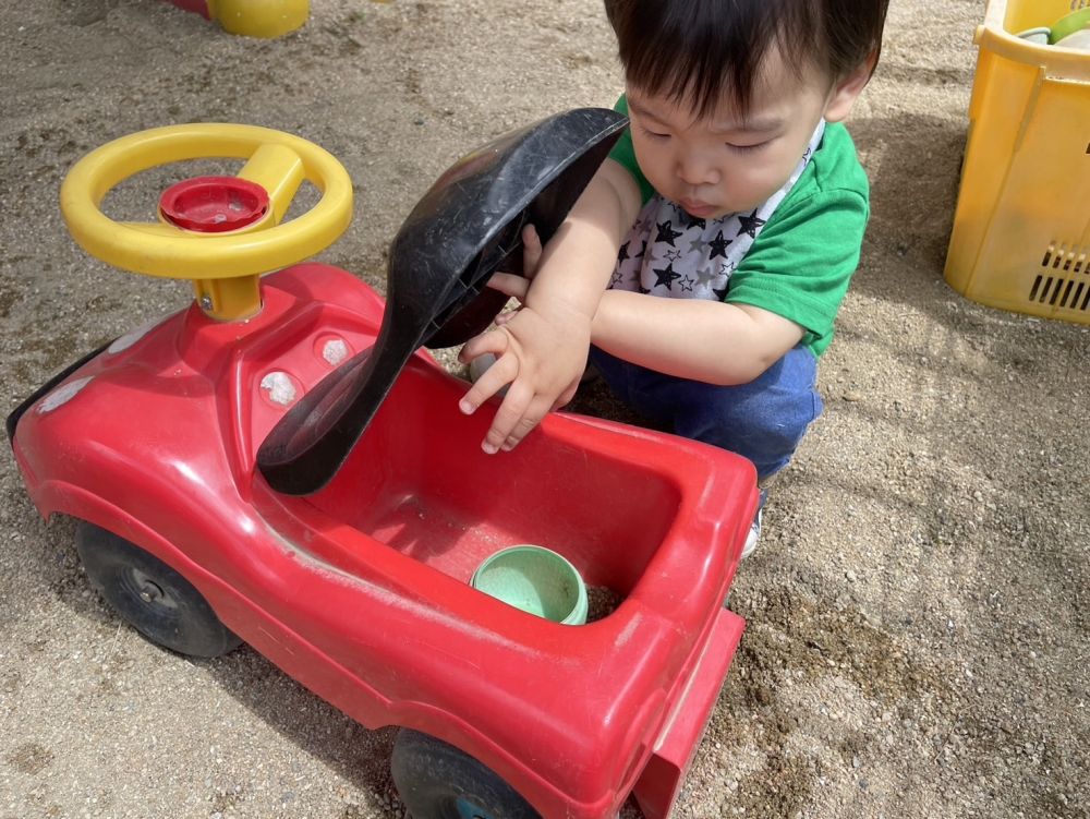 何度も挑戦して入れることに成功！！
すごーい！！