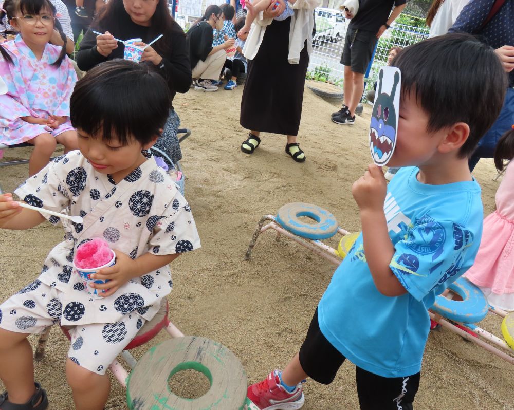 ・・・友だちと💗
「ぼく、だれだかわかる？」