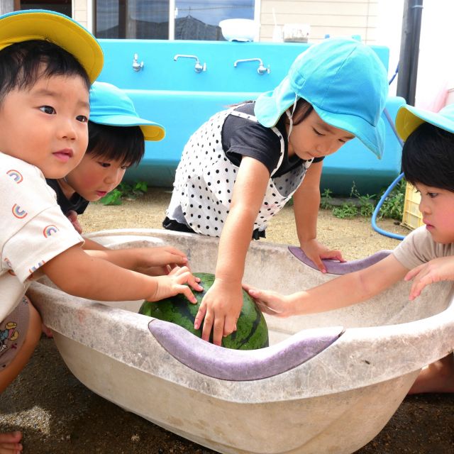 ＊　２・3歳児　スイカ割り①　＊　