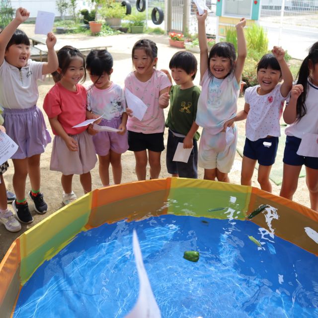 ＊　5歳児　野菜実験②　＊