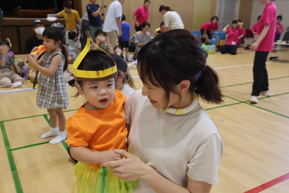 ドキドキしたけど
お母さんに抱っこされて
ホッと一安心のTちゃん