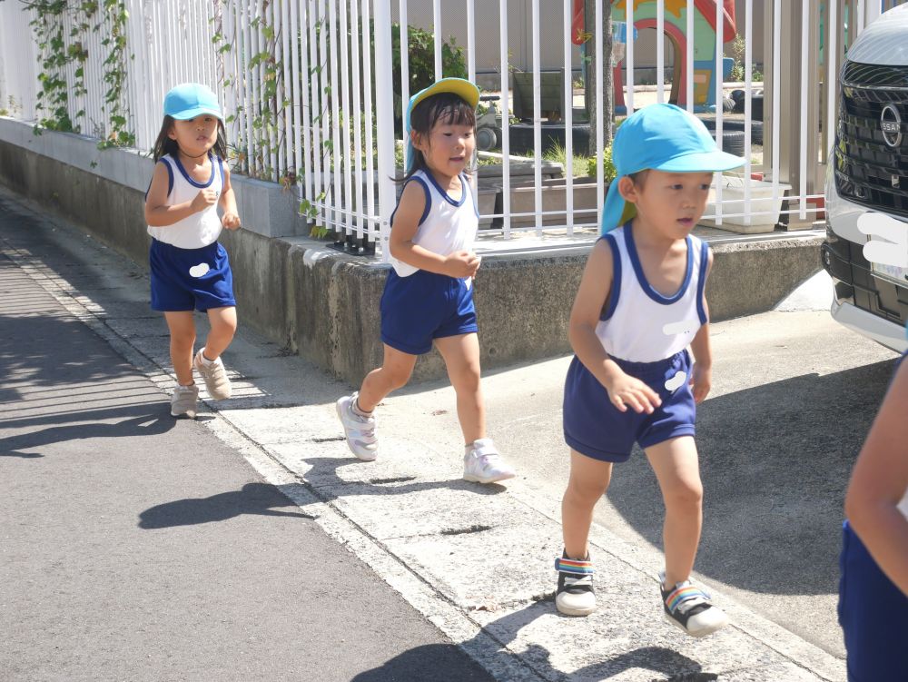 『ゆめはうすに着いた！！』
『今日は転ばずに走った』
それぞれの子が走り終えたことに
喜びを感じています