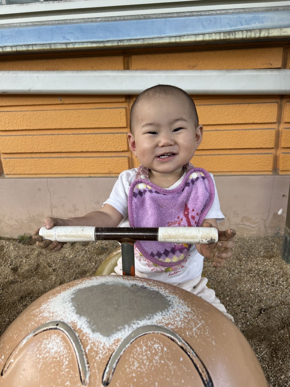 上手にのれたよ！！
嬉しそうなSちゃん😆