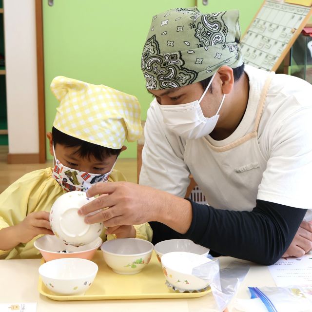 ＊　４歳児　親子クッキング①(ゆめはうす認定こども園)　＊