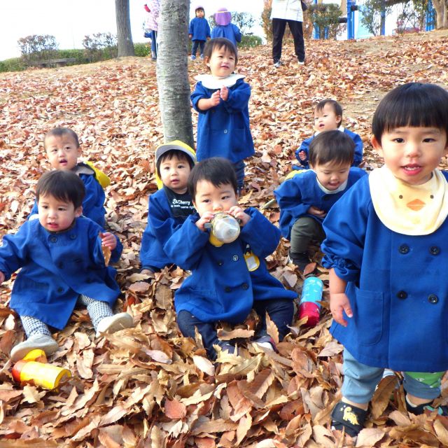 ＊　0歳児　お弁当の日の散歩～東尾道公園～　＊
