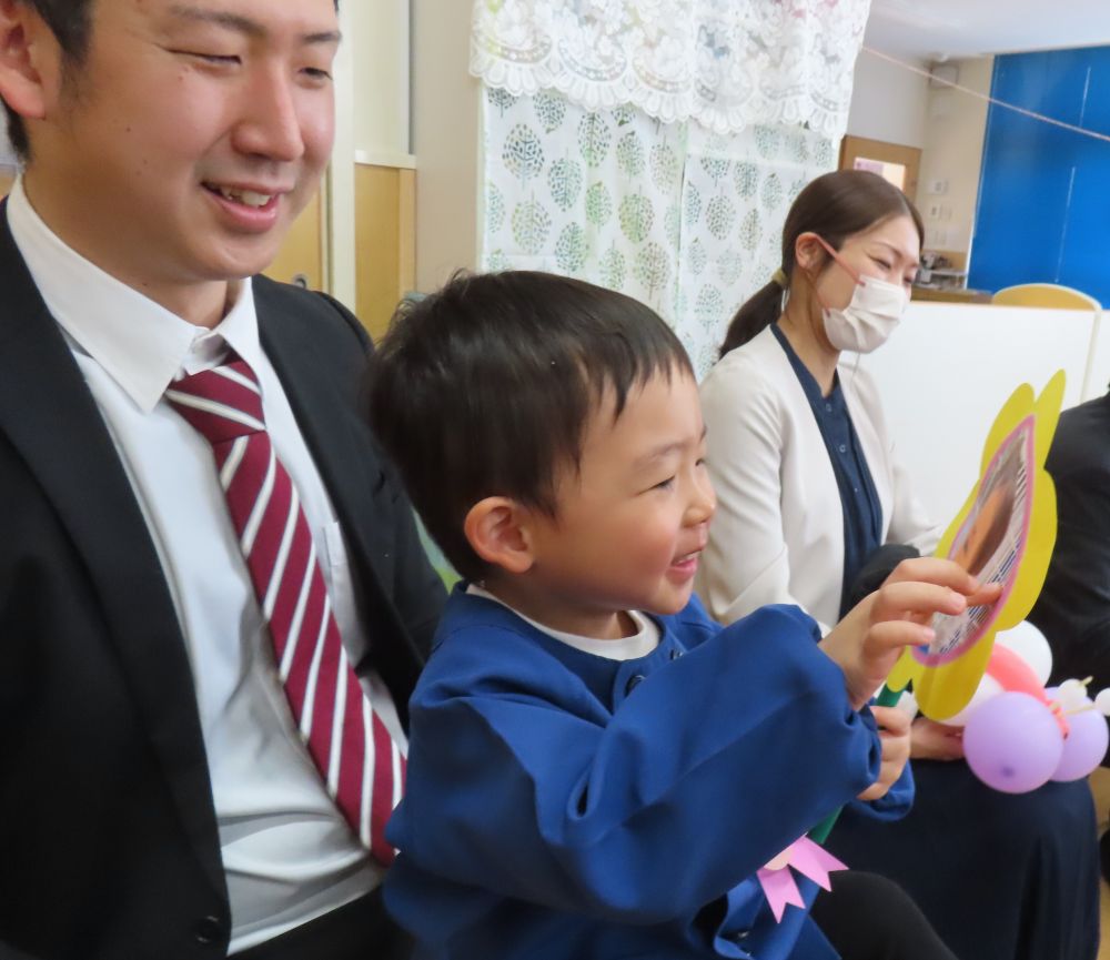 ♪おはなが わらった～
　　　　　　　　にこっ😊♪