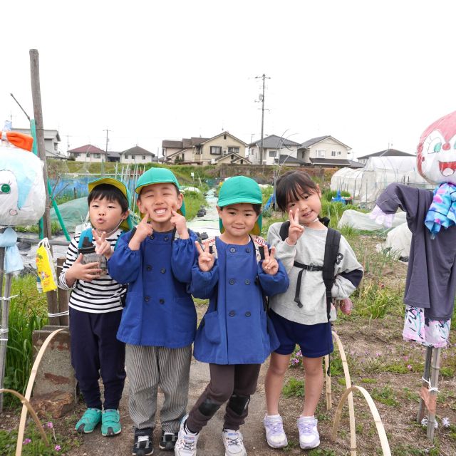 ＊　5歳児　かかしを見に行ったよ　＊