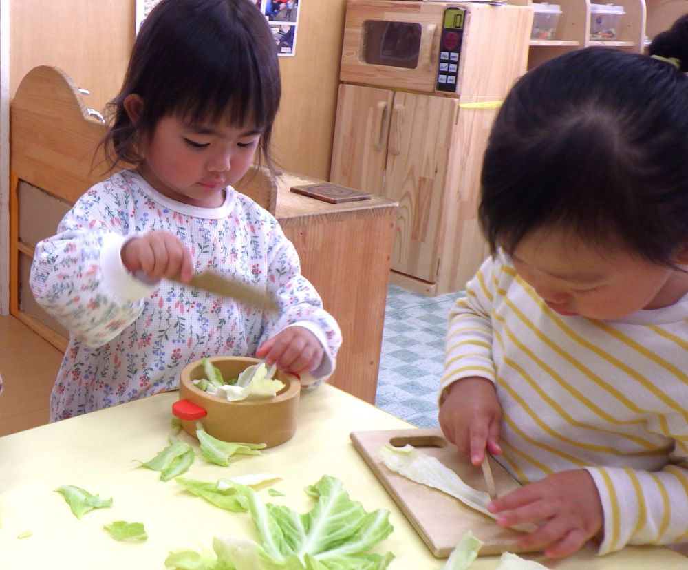いっぱい触って、匂って、料理して💕