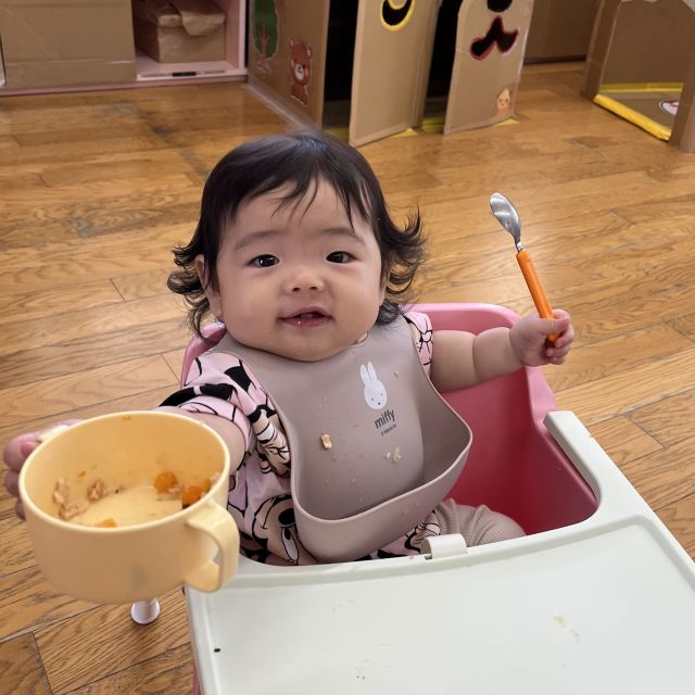 ＊　給食時間の様子　（あいはうす）　＊