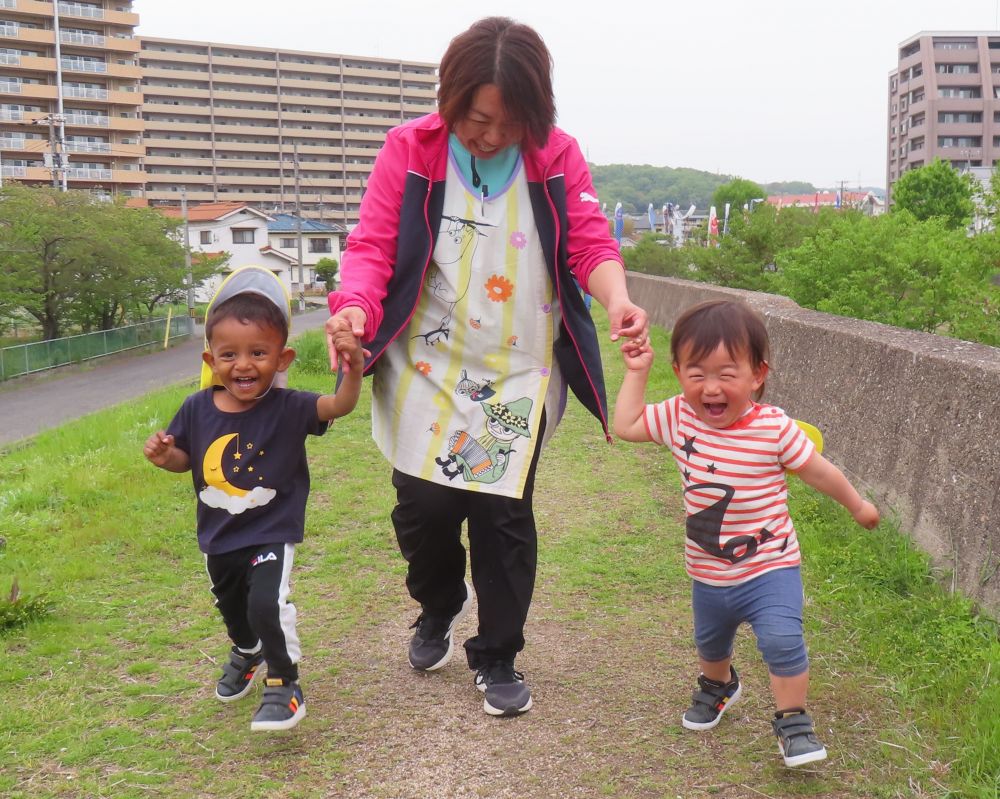 帰りは、みんなでかけっこ!
よーい、どん🏃