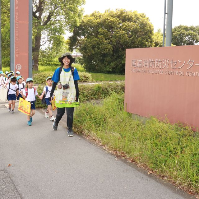 ＊　4歳児　消防署見学①　＊
