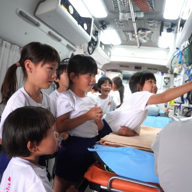 ＊　5歳児　消防署見学③　＊