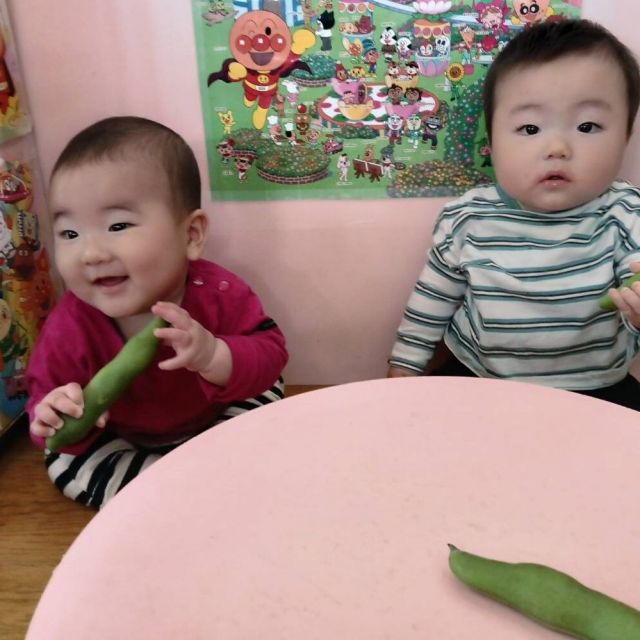 食育の日　　～0歳児　ウサギ組～
