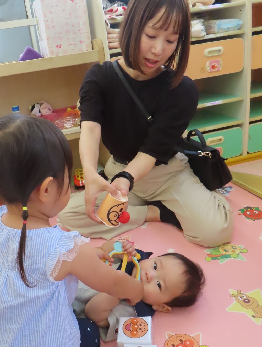 ”ぷくぷくアンパンマン”をプレゼント🎁
お家で遊んでみてね💗
