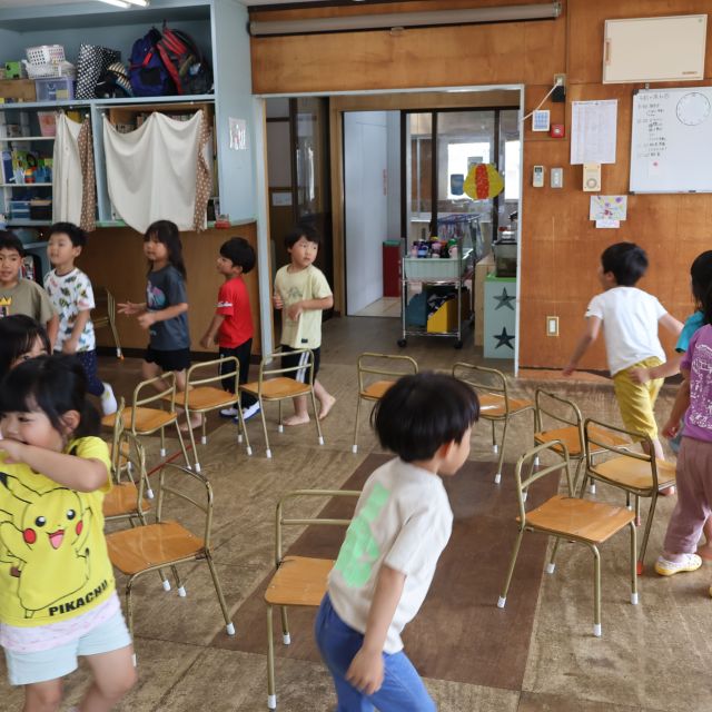イスとりゲーム楽しいな　＊4歳児＊