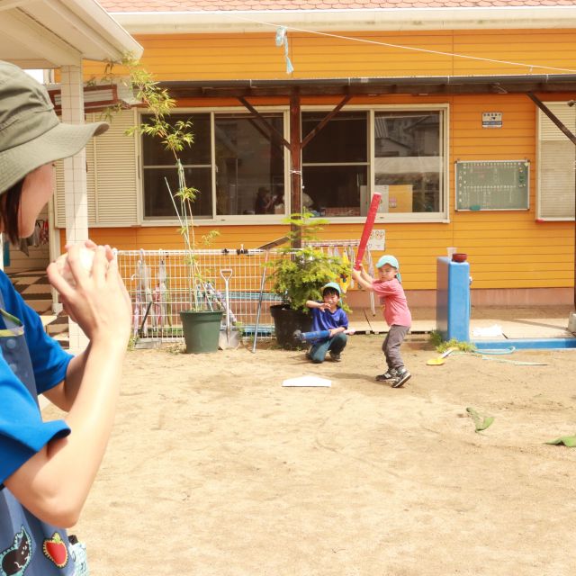 ＊　4歳児　野球　＊