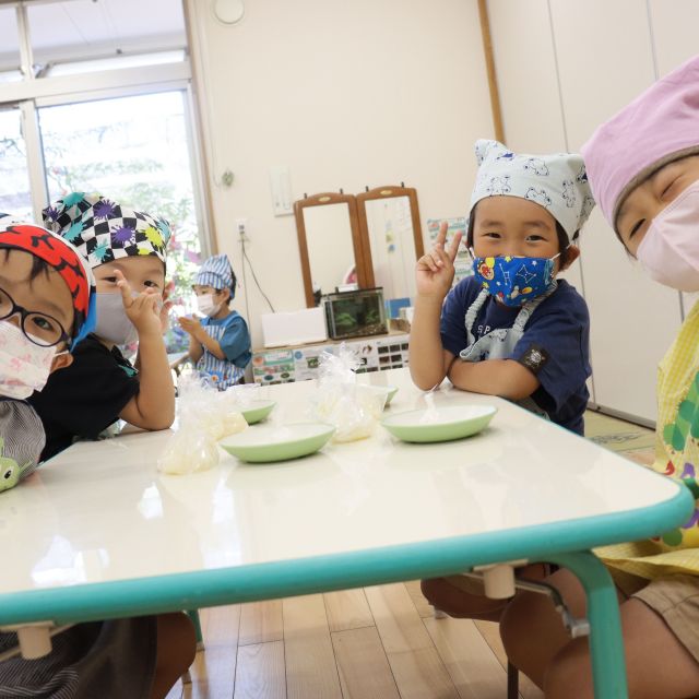 ＊　4歳児　クッキング①　＊