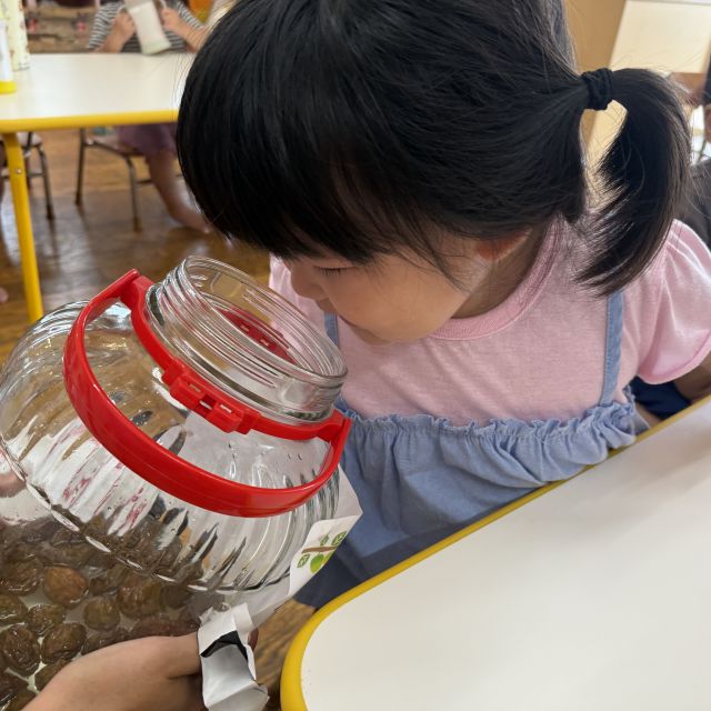 梅ジュースパーティ開催！　～2歳児　クマ組～