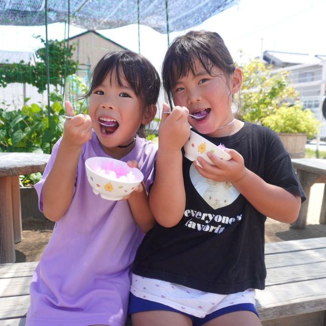 ＊　5歳児　かき氷　＊