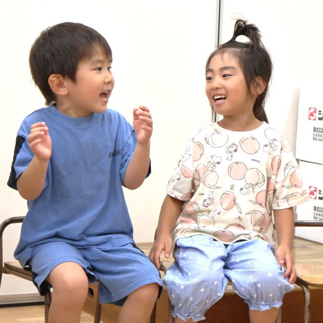 ＊　４歳児　梅ジュースで乾杯♡　＊