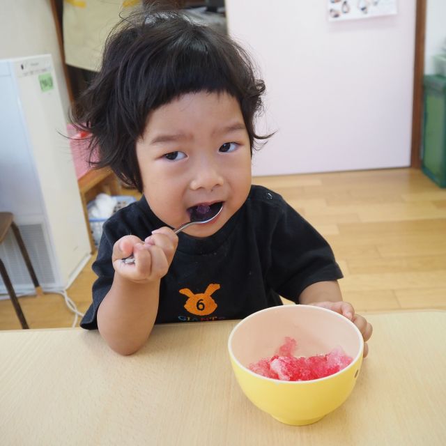 かき氷　＊１・２・３歳児＊