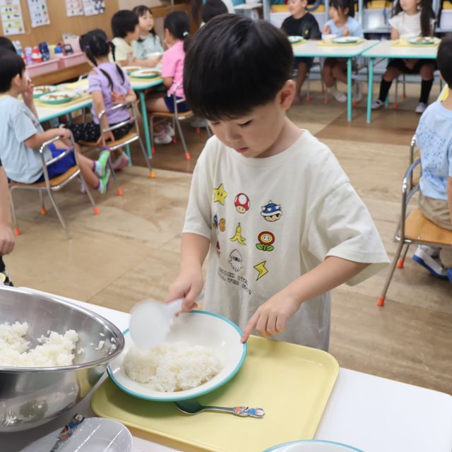 お泊まり保育　～いただきます♡〜　＊５歳児＊