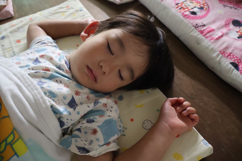 お泊り保育楽しかったかな…?
どんな夢見てるのかな…?
ゆっくり寝てね…おやすみ♡