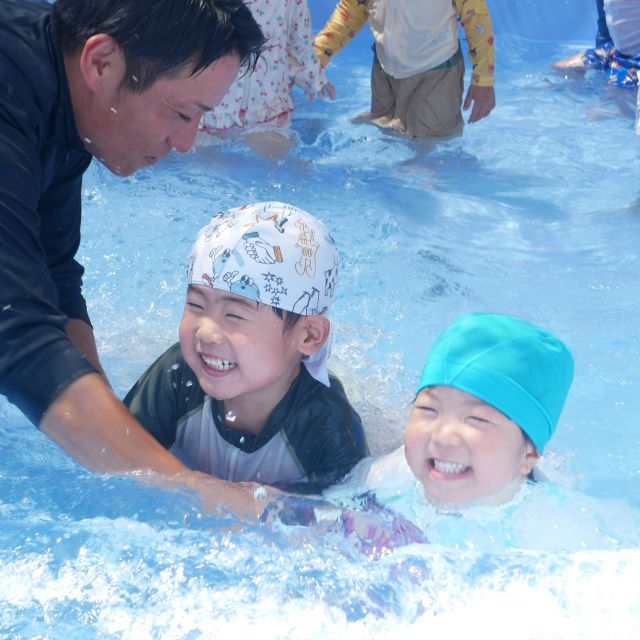 ＊　３歳児　プール楽しいね　＊
