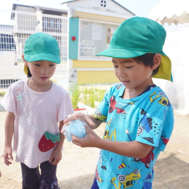＊　4・5歳児　感触あそび①　＊