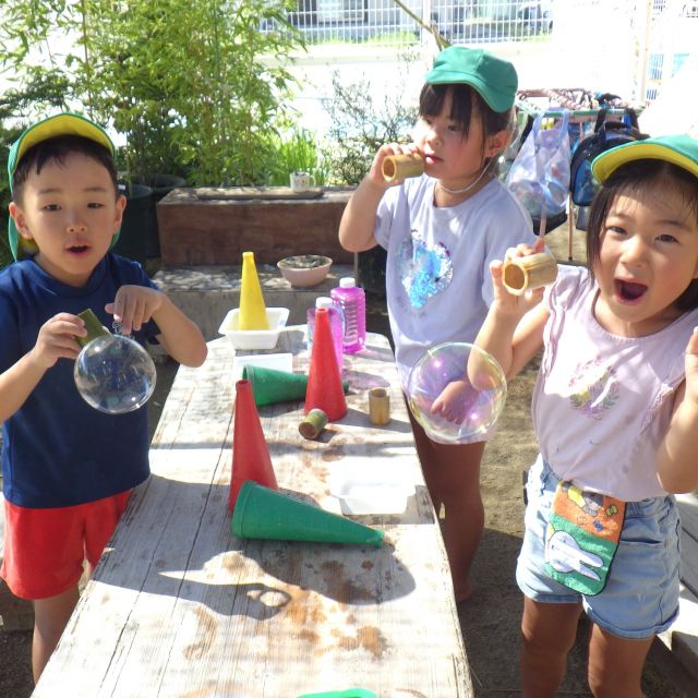 ＊　5歳児　シャボン玉　＊
