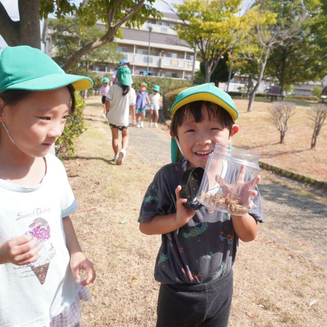 ＊　5歳児　セミとり②　＊