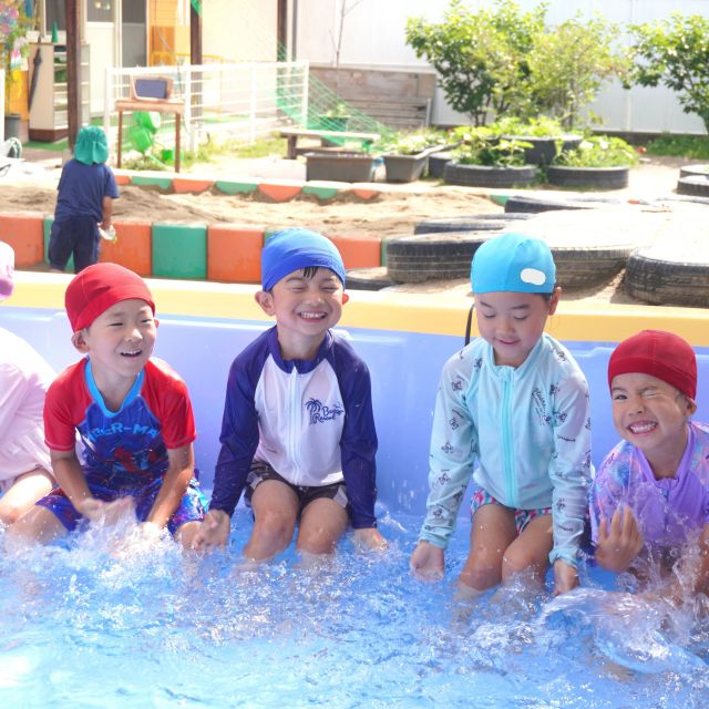 ＊　5歳児　楽しかったプール①　＊